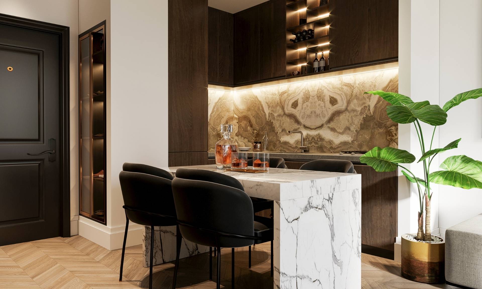 Safir Konutları Gece Görünümü